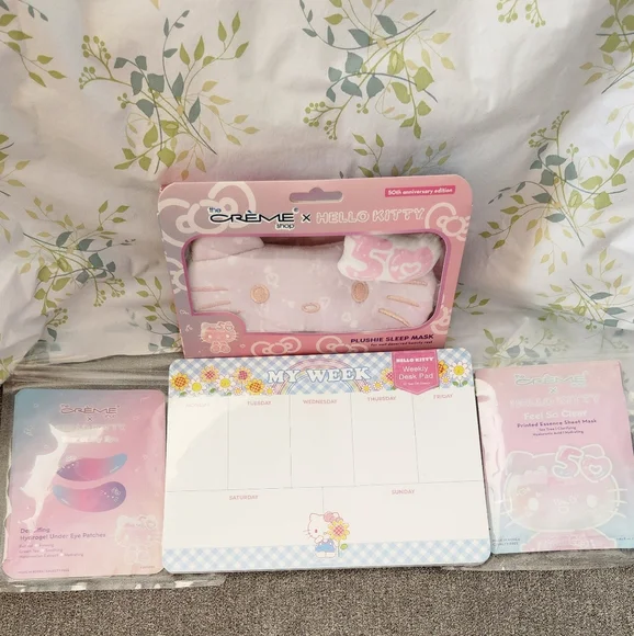 The Creme Shop X Hellp Kitty 50th Annversary Limited Edition Eye Mask, Face Mask - Picture 2 of 6